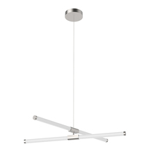 Kuzco Lighting Inc CH18537-BN - AKARI 37" CHANDELIER BRUSHED NICKEL 30W, 120VAC WITH LED DRIVER, 3000K, 90CRI