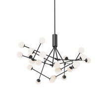 Kuzco Lighting Inc CH97139-BK - LED CHANDELIER (MOTO), 34W,2860LM, BLACK.