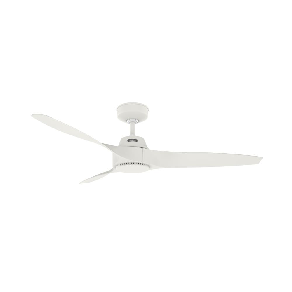 Hunter 52 inch Mosley Fresh White Damp Rated Ceiling Fan and Wall Control