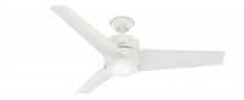 Hunter 59470 - Hunter 54 inch Havoc Fresh White WeatherMax Indoor / Outdoor Ceiling Fan with LED Light Kit and Wall