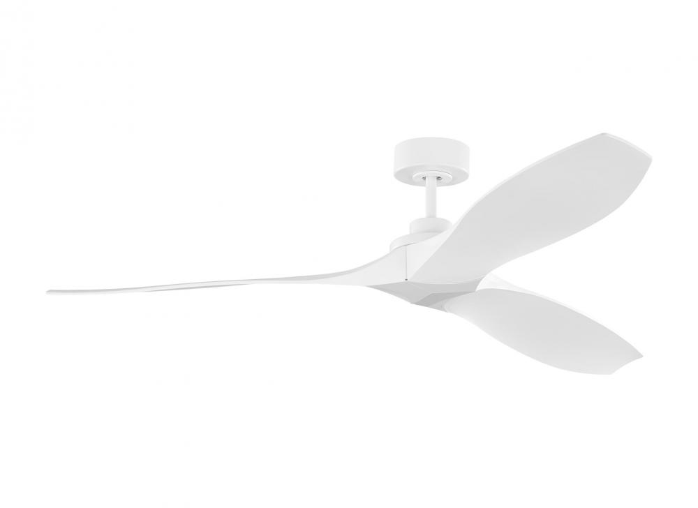 Collins 60" Smart Indoor/Outdoor Coastal White Ceiling Fan with Remote Control and Reversible Mo