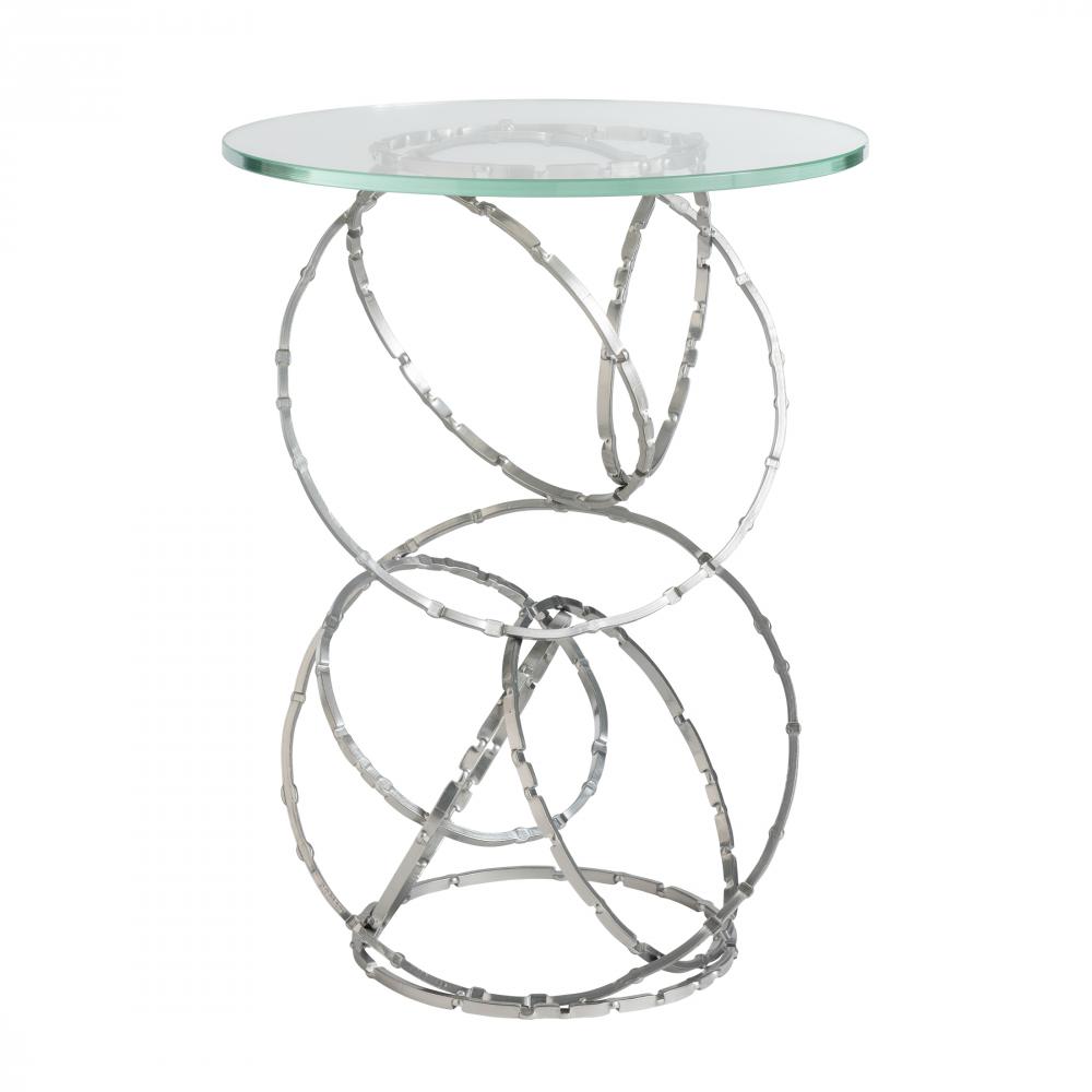 Olympus Glass Top Accent Table