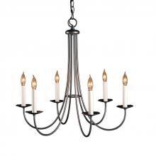 Hubbardton Forge 101160-SKT-10 - Simple Sweep 6 Arm Chandelier
