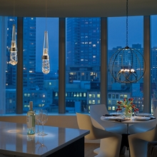 Hubbardton Forge 161040-SKT-STND-82-ZM0434 - Link Clear Glass Low Voltage Mini Pendant