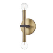 Mitzi by Hudson Valley Lighting H296102-AGB/BK - Colette Wall Sconce
