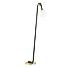 Mitzi by Hudson Valley Lighting HL382401-AGB/BK - 1 Light Floor Lamp