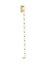 Visual Comfort & Co. Modern Collection 700WSCLR40NB-LED930 - Modern Collier dimmable LED 40 Wall Sconce Light in a Natural Brass/Gold Colored finish