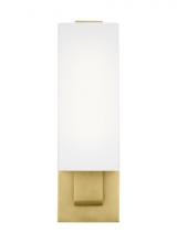 Visual Comfort & Co. Modern Collection 700WSKISWWNB-LED930 - Kisdon Contemporary dimmable LED Wall Sconce Light in a Natural Brass/Gold Colored finish