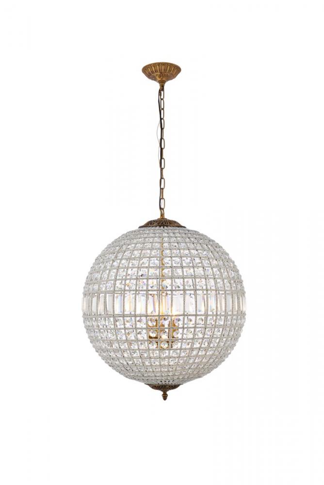 Olivia 5 Light French Gold Chandelier Clear Royal Cut Crystal