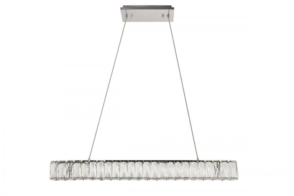 Monroe Integrated LED Chip Light Chrome Chandelier Clear Royal Cut Crystal