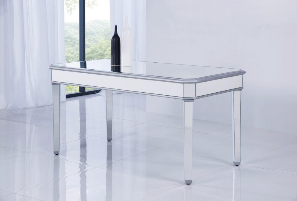 Rectangle Dining Table 60 In.x32 In.x30 In. in Silver Paint