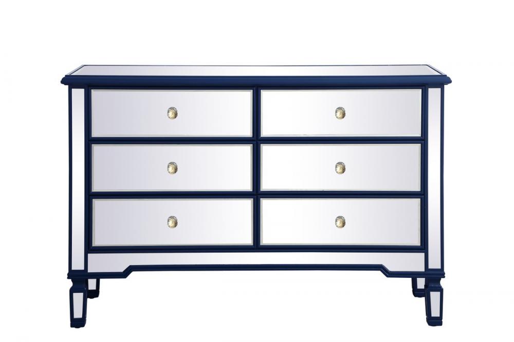 48 Inch Mirrored Cabinet in Blue