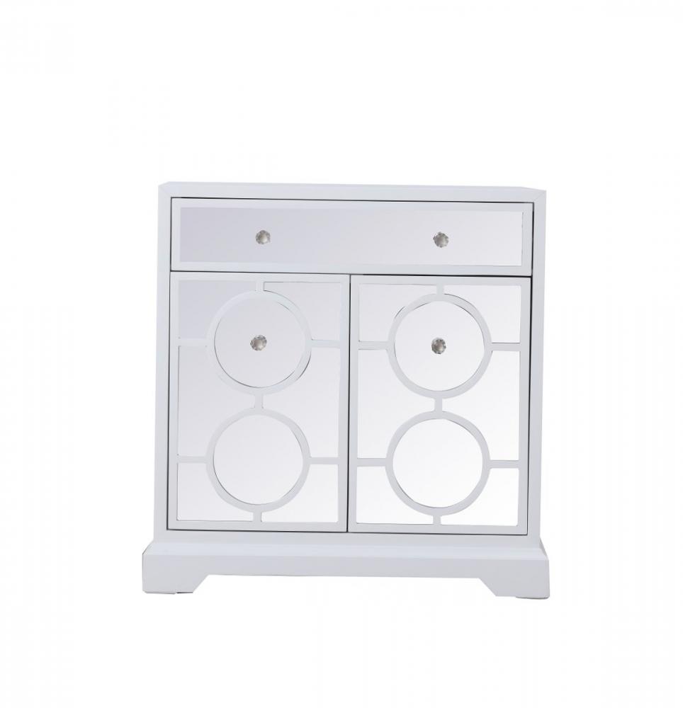 32 in. Mirrored cabinet in White