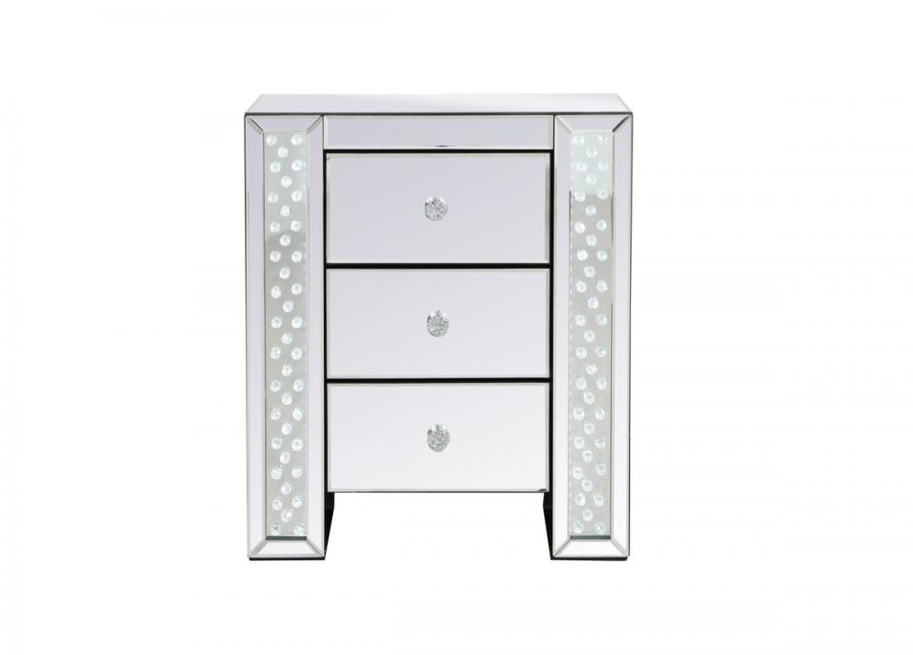Raiden 22 Inch LED Mirrored End Table