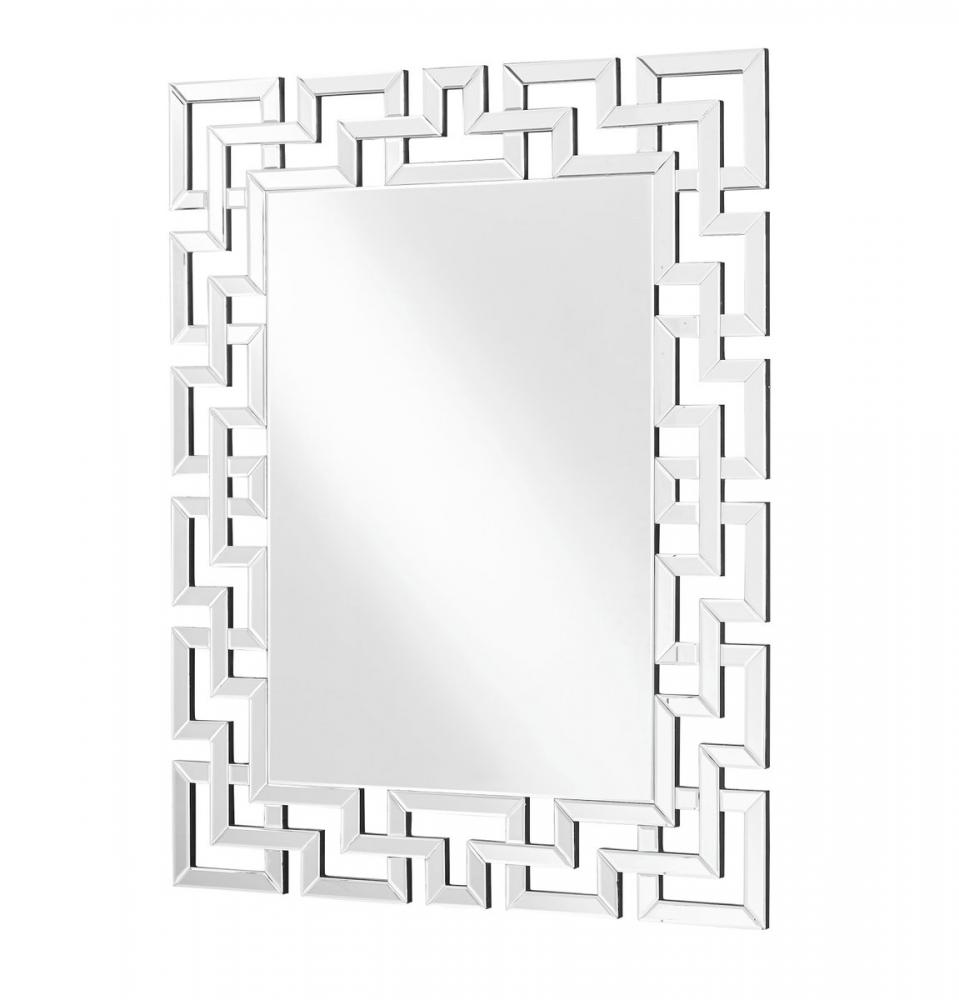 Sparkle 37.5 In. Contemporary Rectangle Mirror in Clear