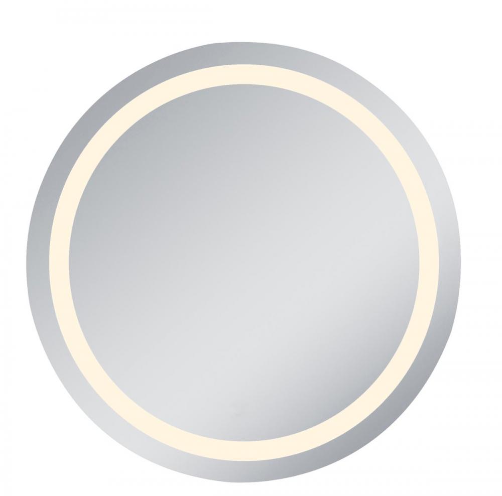LED Hardwired Mirror Round D36 Dimmable 3000k