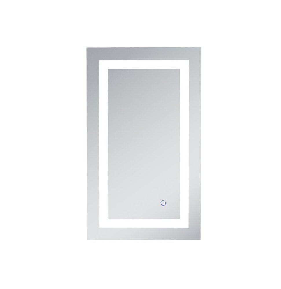 Helios 18in x 30in Hardwired LED mirror with touch sensor and color changing temperat
