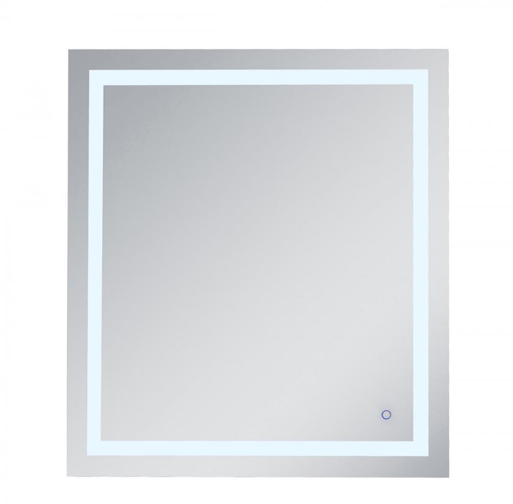 Helios 36in x 40in Hardwired LED Mirror With Touch Sensor And Color Changing Temperature