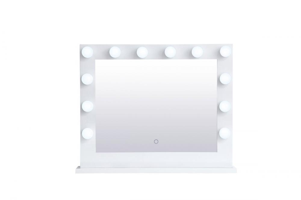 Brenda 32 Inch By 26 Inch Plug in LED 5000k Mirror in White