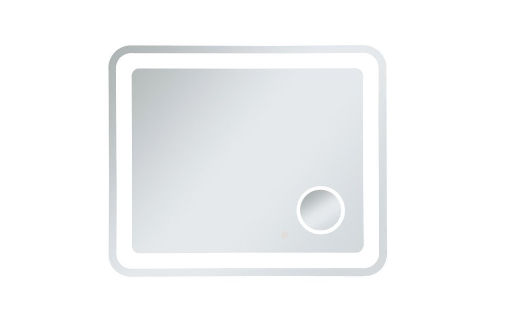Lux 30in x 36in Hardwired LED mirror with magnifier and color changing temperature 30