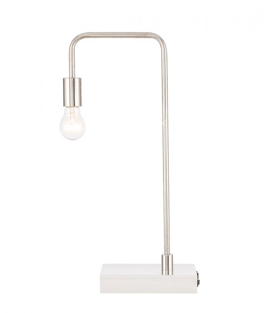 Marceline 1 Light Polished Nickel Table Lamp