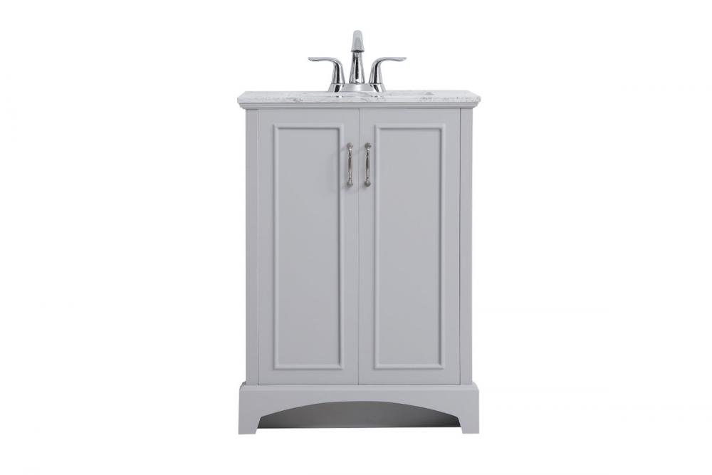 24 Inch Bathroom Vanity in Grey