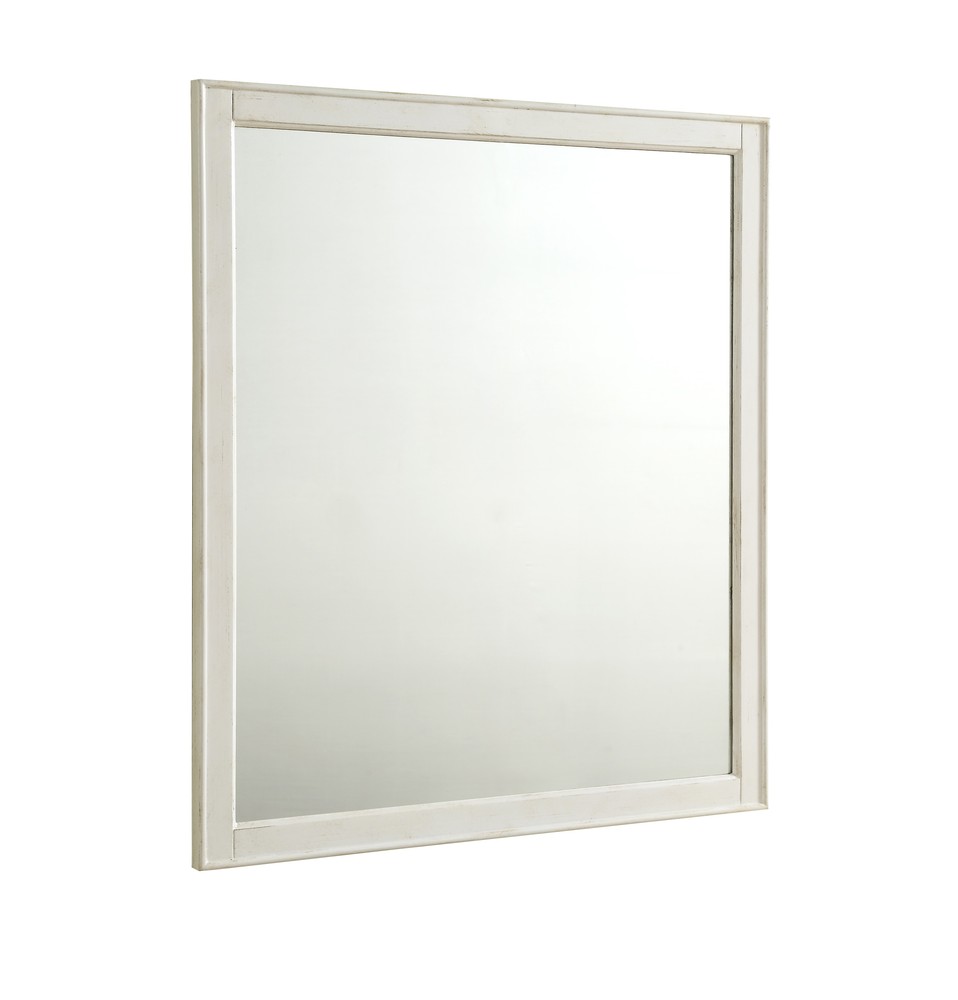 Lexington 32 In. Traditional  Mirror In Antique White