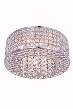 Elegant V2914F12C/RC - Amelie 4 light Chrome Flush Mount Clear Royal Cut Crystal