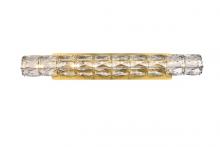 Elegant 3501W30G - Valetta 30 Inch LED Linear Wall Sconce in Gold