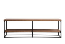 Elegant AF110360WT - 66 inch industrial tv stand in walnut