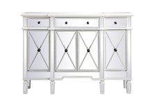 Elegant MF6-1111AW - 48 inch mirrored credenza in antique white