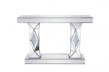 Elegant MF92019 - 47 inch Rectangle Crystal Console Table Clear Royal Cut Crystal