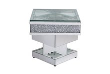 Elegant MF92042 - 24 in. crystal mirrored end table