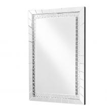 Elegant MR9103 - Sparkle 31.5 In. Contemporary Crystal Rectangle Mirror in Clear