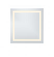 Elegant MRE-6020 - LED Hardwired Mirror Square W28 H28 Dimmable 3000k