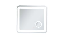 Elegant MRE52730 - Lux 27in x 30in Hardwired LED mirror with magnifier and color changing temperature 30