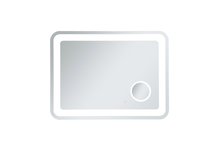 Elegant MRE52736 - Lux 27in x 36in Hardwired LED mirror with magnifier and color changing temperature 30