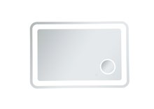 Elegant MRE52740 - Lux 27in x 40in Hardwired LED mirror with magnifier and color changing temperature 30