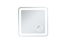 Elegant MRE53030 - Lux 30in x 30in Hardwired LED mirror with magnifier and color changing temperature 30