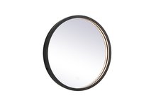 Elegant MRE6018BK - Pier 18 inch LED Mirror with Adjustable Color Temperature 3000K/4200K/6400K in Black