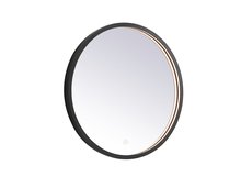 Elegant MRE6021BK - Pier 21 inch LED Mirror with Adjustable Color Temperature 3000K/4200K/6400K in Black