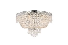 Elegant V1900F16C/RC - Century 4 light Chrome Flush Mount Clear Royal Cut Crystal