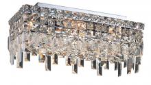 Elegant V2035F16C/RC - MaxIme 4 Light Chrome Flush Mount Clear Royal Cut Crystal
