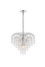 Elegant V6801D19C/RC - Falls 6 light Chrome Pendant Clear Royal Cut Crystal