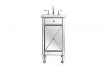 Elegant VF11019SL - 19 In. Single Bathroom Vanity Set in Antique Silver
