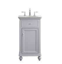 Elegant VF12319GR - 19 In. Single Bathroom Vanity Set in Light Grey