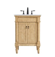 Elegant VF13024AB - 24 inch Single Bathroom Vanity in Antique Beige