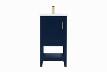 Elegant VF16018BL - 18 inch Single Bathroom Vanity in Blue
