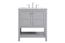 Elegant VF16530GR - 30 inch Single Bathroom Vanity in Gray