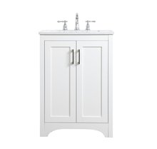 Elegant VF17024WH - 24 inch Single Bathroom Vanity in White